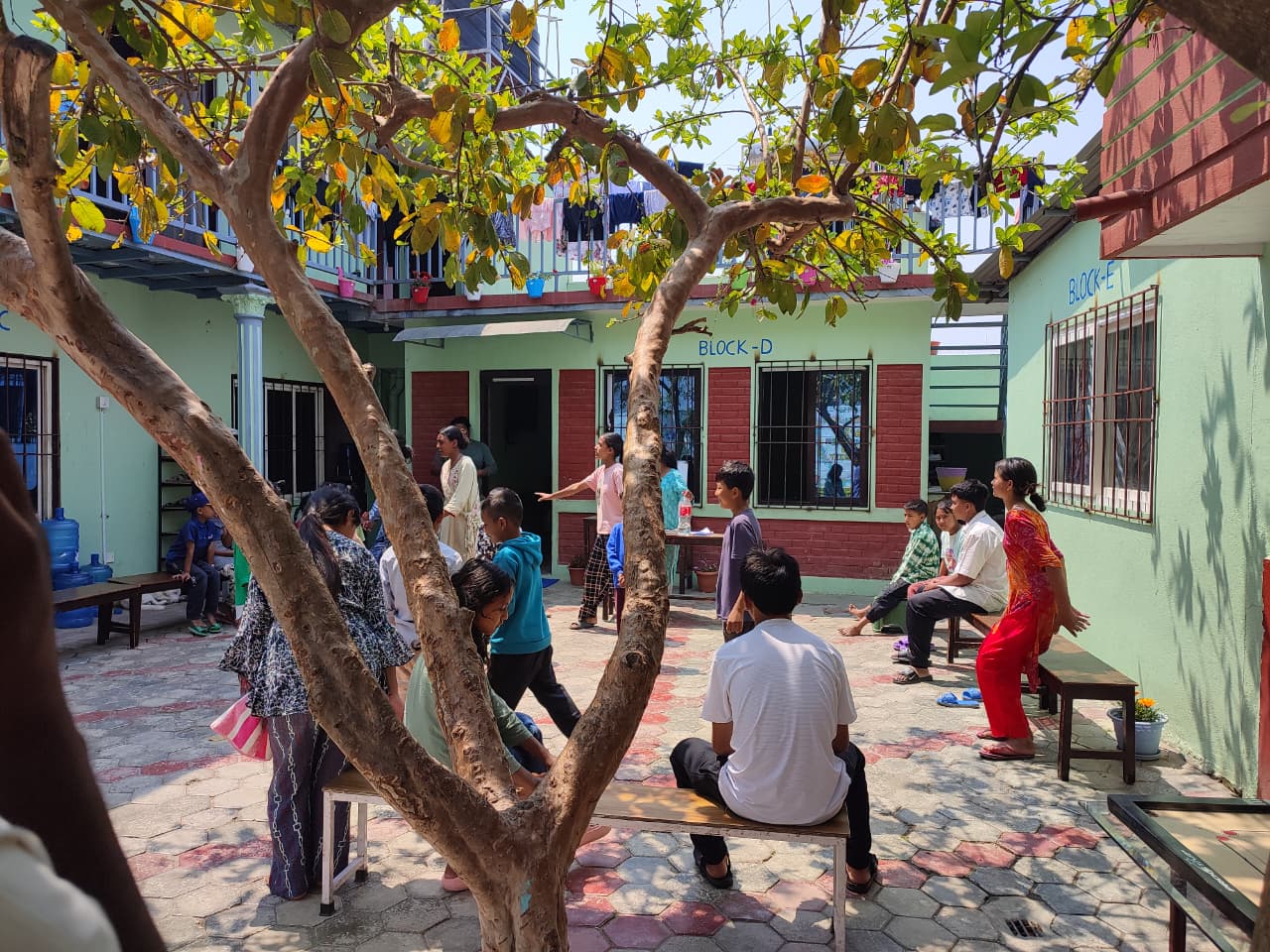 Children in classroom