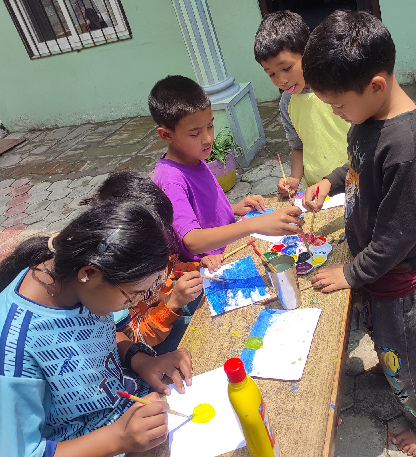 Children in classroom